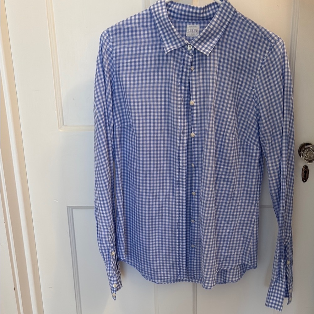 J. Crew Blue Gingham Women’s Shirt